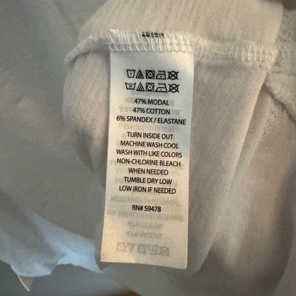 SINGRID OLSEN White Collar Tank Top Casaual Summer Spring Size Large casual - Picture 5 of 7